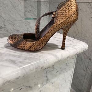 Women s copper and black 4”heels